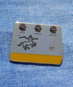 klon centaur guitar pedal Klon Centaur Guitar Pedal Pin Badge – Hashley Art