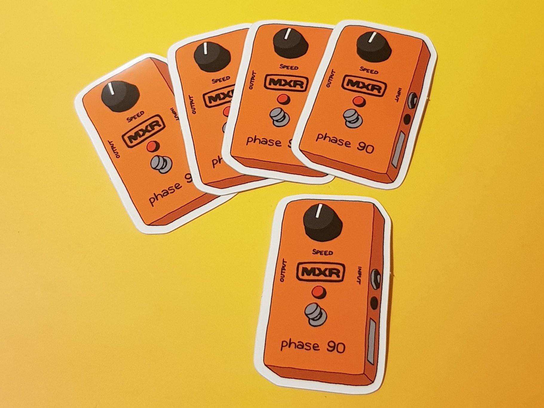 guitar pedal decals Guitar pedal vinyl 6 sticker set – Hashley Art
