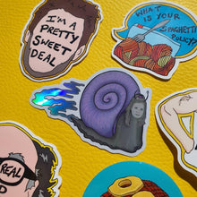 Load image into Gallery viewer, It&#39;s Always Sunny in Philadelphia Fan Art Gifts, enamel pins, badges, earrings, mugs, and gifts, at hahsleyart.com